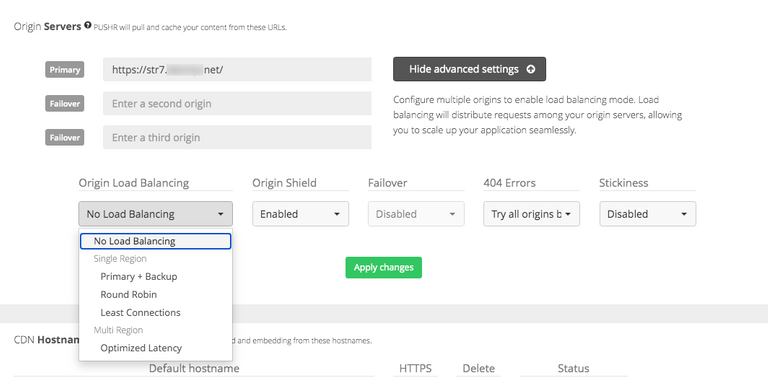 Origin load balancing on the CDN edge